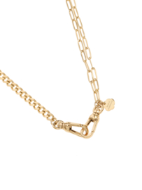 rose en camellia ketting dubbele schakel platte sluiting