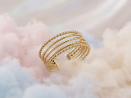 Camps & Camps ring Triple Balance goud