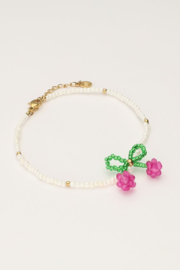 My Jewellery armband | met kralen cherry goud
