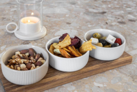 prospectt Jens living serveerplank met schaaltjes beige