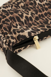My Jewellery Bruine crossbody tas met luipaard print