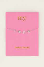 My Jewellery armband | luck letters zilver