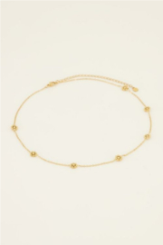 my jewellery ketting | kleine bloemetjes goud