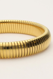 MyJewellery Bold elastieken bangle big goud