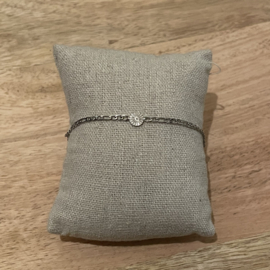 Go Dutch Label armband | zonnetje  zilver.