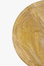 Zusss houten stylingbord 30cm naturel/goud