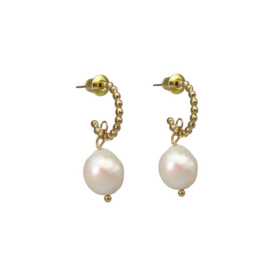 camps & camps oorbellen Pearl White Earrings