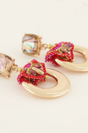 My Jewellery oorbellen | statement oorhangers met kralen details goud*