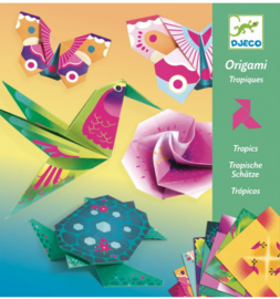Djeco origami | tropische dieren en bloemen