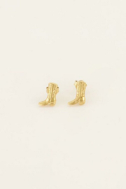 My Jewellery oorbellen | studs met cowboy boots goud*