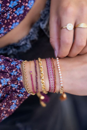 My Jewellery armband | goud schakels met bolletjes