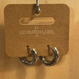 Go Dutch Label oorbellen | basic ring zilver