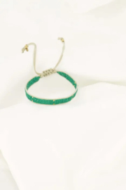 Zusss mooimakers miyuki armbandje stipje groen