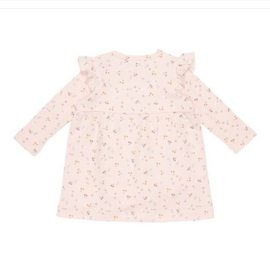 Little Dutch jurkje lange mouw ruches | little pink flowers.