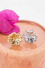 My Jewellery oorbellen | studs met bloem goud