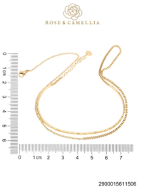 rose en camellia lange armband