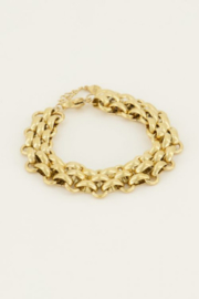 My Jewellery armband | armband schakels groot goud