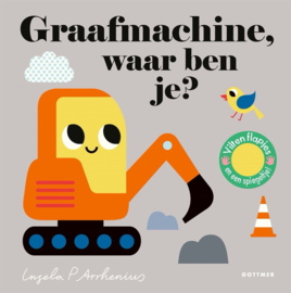 Graafmachine, waar ben je? | karton flapjesboekje