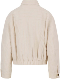 zusss jasje van structuur materiaal off white