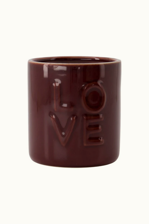 Zusss geurkaars keramiek love port