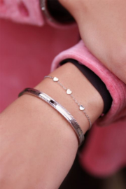My Jewellery armband drie hartjes zilver