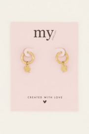 My Jewellery oorbellen | oorringen met klavertjes vier goud