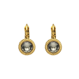 Camps & Camps oorbellen Swarovski Black Diamond