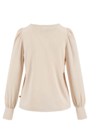 zusss sweater met boothals zachtroze