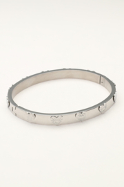 My Jewellery Candy bangle  met hartjes zilver