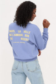 My Jewellery Lichtblauwe sweater "Paris la ville de l'amour"