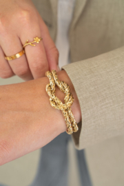 MyJewellery Armband grove knoop goud