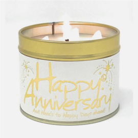 prospectt lily flame geurkaars in blik Happy Anniversary
