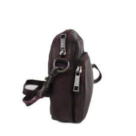 Bear design Unisex schoudertasje 'peggy' mid night plum