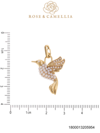 rose en camellia bedel kolibrie