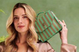 Pip Studio Frances Cross Body Bag Small Stripe Green