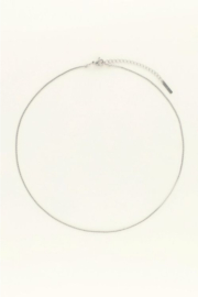 My jewellery ketting basic platte schakel zilver