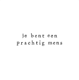 wenskaart ikpakjein | je bent een prachtig mens