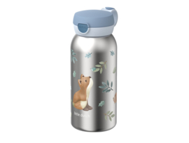 Mepal little dutch Campus RVS drinkfles met flipdop 600 ml  - Forest Friends
