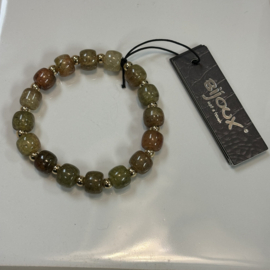 Just a touch armband green gold