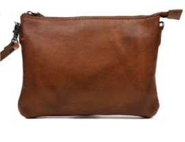 Bear Design clutch/schoudertasje | cognac