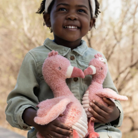 Little Dutch Knuffel Flamingo - Roze - 35 cm Safari Friends