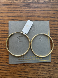 rose en camellia oorbellen hoop goud