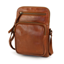 Bear Design Kleine schoudertas 'Alexis' cognac