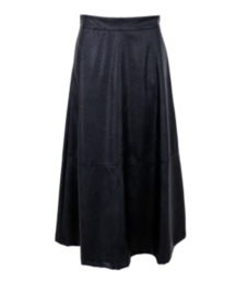 black colour rok | Dessie zwart vegan leer