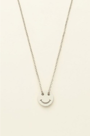 my jewellery ketting met smiley zilver