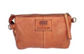 Bear Design tasje cognac met draaisluiting