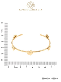 rose en camellia bangle bloem