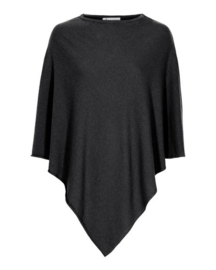 tif tiffy poncho | antraciet