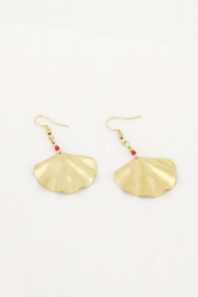 Zusss mooimakers oorbellen ginkgo blad goud