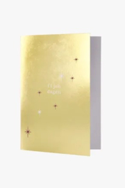 zusss wenskaart met gouden envelop fijne dagen goud